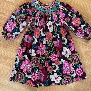 mom and me smocked‎ and beaded dress. 24 months